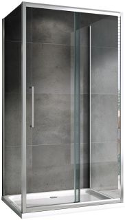 Душевой уголок ABBER Schwarzer Diamant AG30170H-S70-S70 170x70см хром